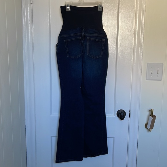 MATERNITY Indigo Blue Over Belly Jeans - Picture 2 of 2